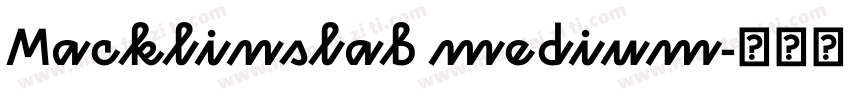 Macklinslab medium字体转换